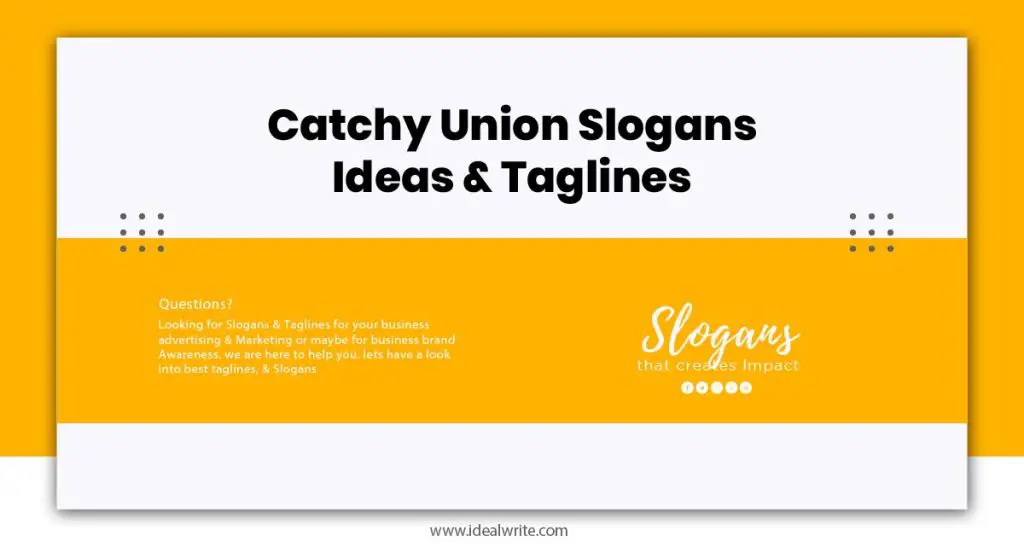 Labor Union Slogans Examples
