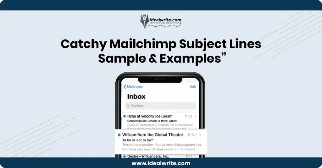 Mailchimp Subject Line Ideas