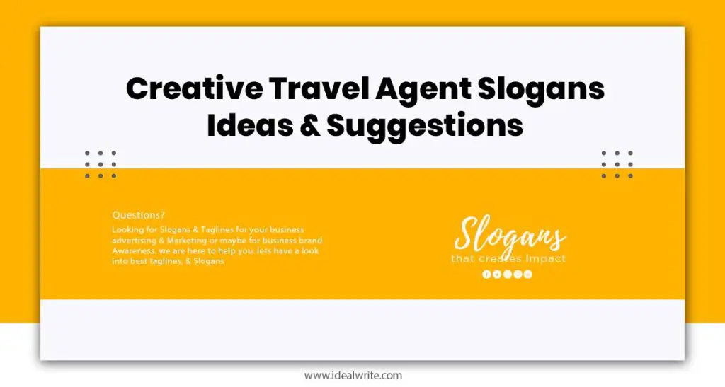 Marketing Slogans for Travel Agents