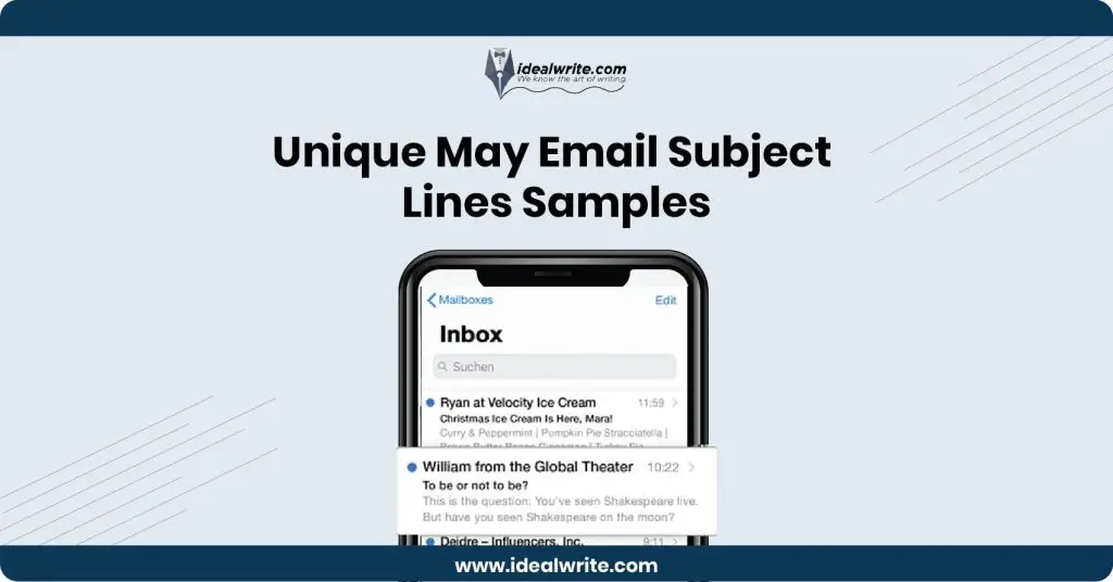 May Newsletter Subject Lines Example
