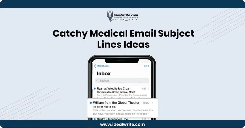 Medical Email Subject Lines Examples