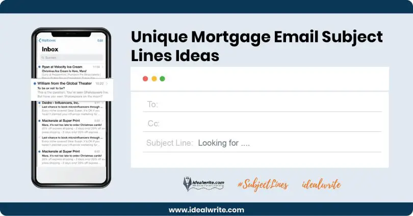 Mortgage Email Subject Lines