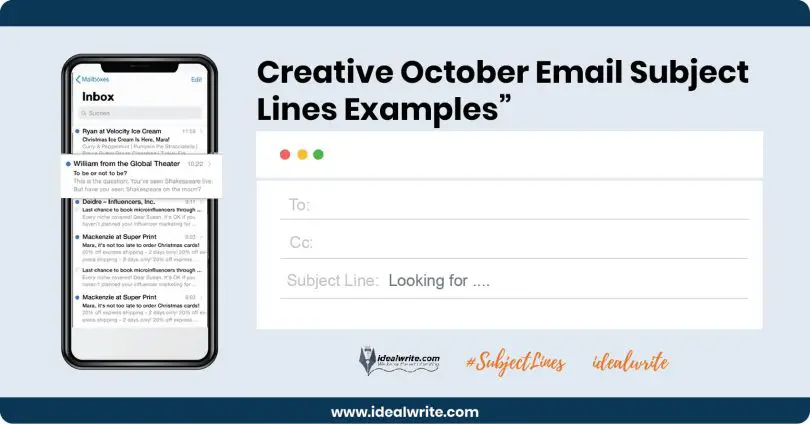 October Email Subject Lines