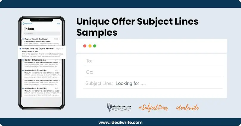 Offer Subject Lines