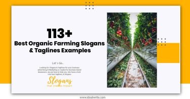 Organic Farming Slogans