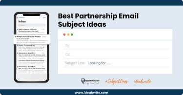Partnership Email Subject