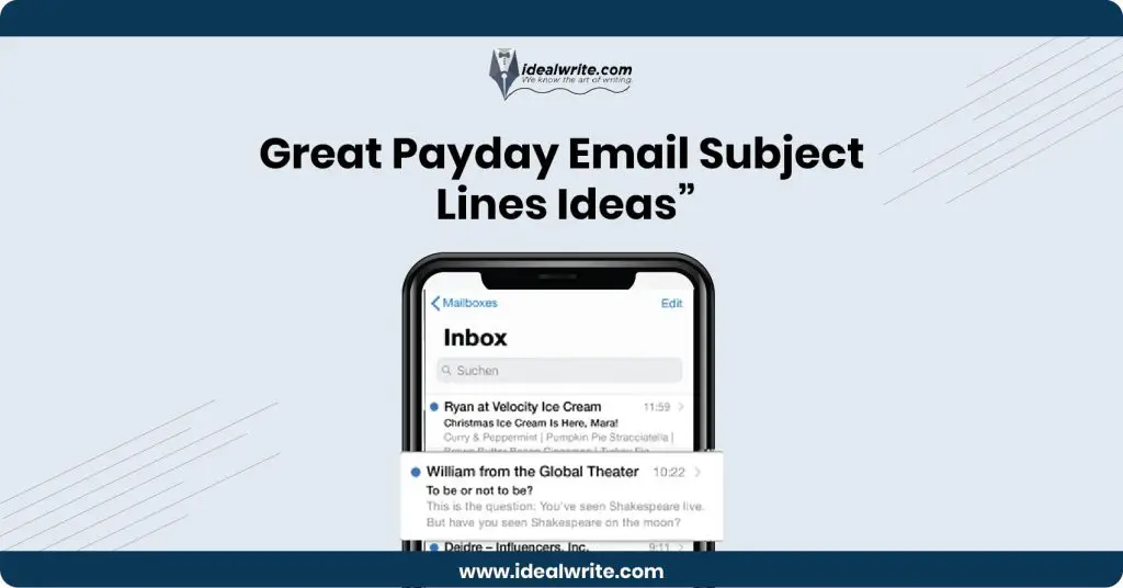 Payday Email Subject Lines Titles