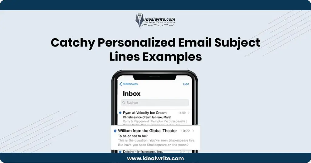 Personalized Subject Lines Examples