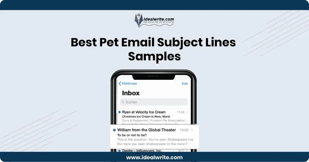 Pet Email Subject Lines Examples