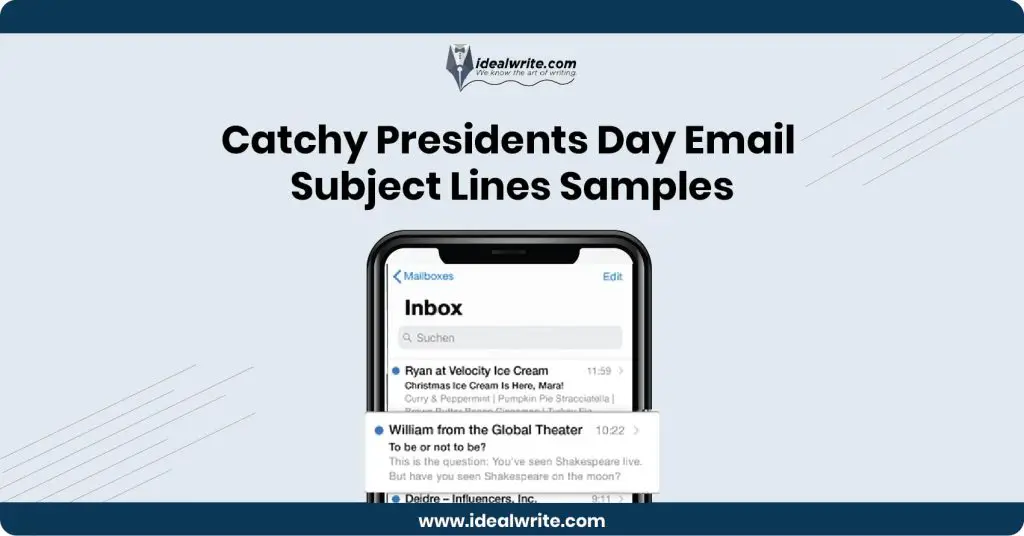 Presidents Day Sale Email Subject Lines