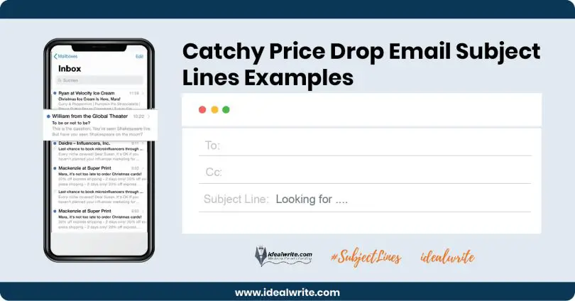 Price Drop Email Subject Lines