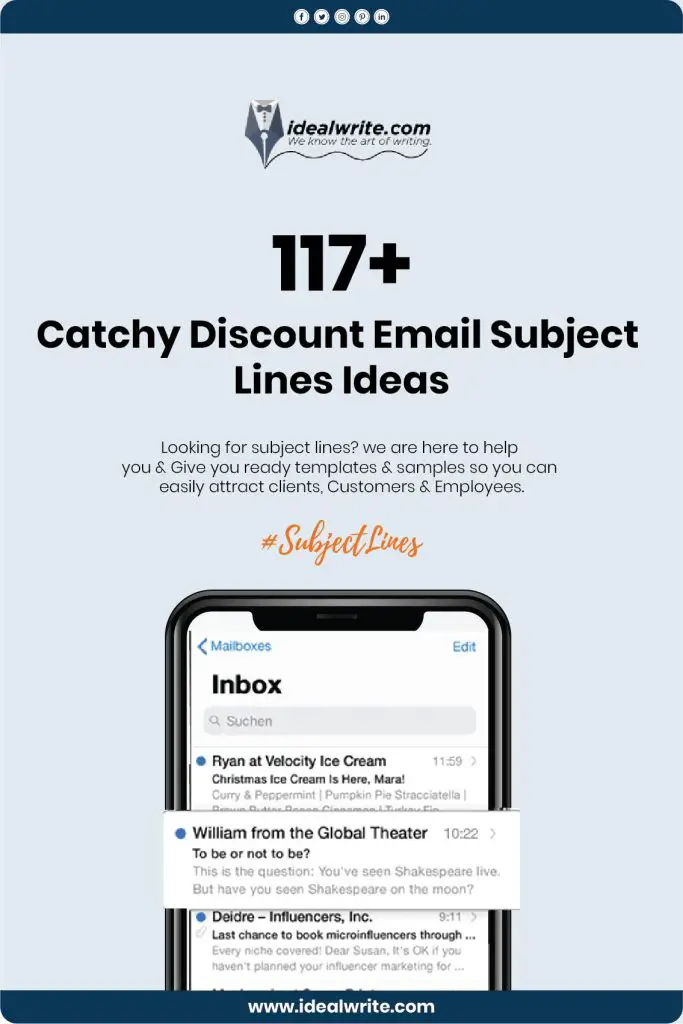 Promo Code Email Subject Line