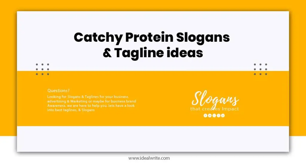 Protein bar Slogans