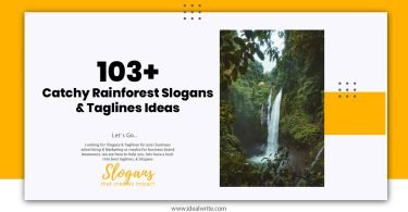 Rainforest Slogans