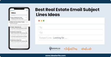 Real Estate Email Subject Lines