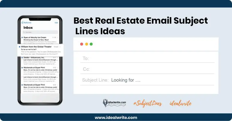 Real Estate Email Subject Lines