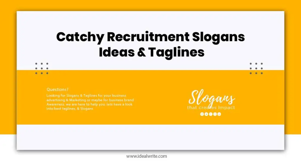 Recruitment Agency Taglines