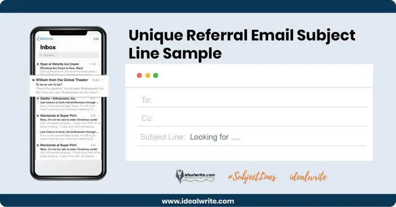 Referral Email Subject Line