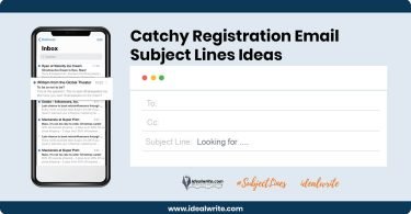 Registration Email Subject Lines