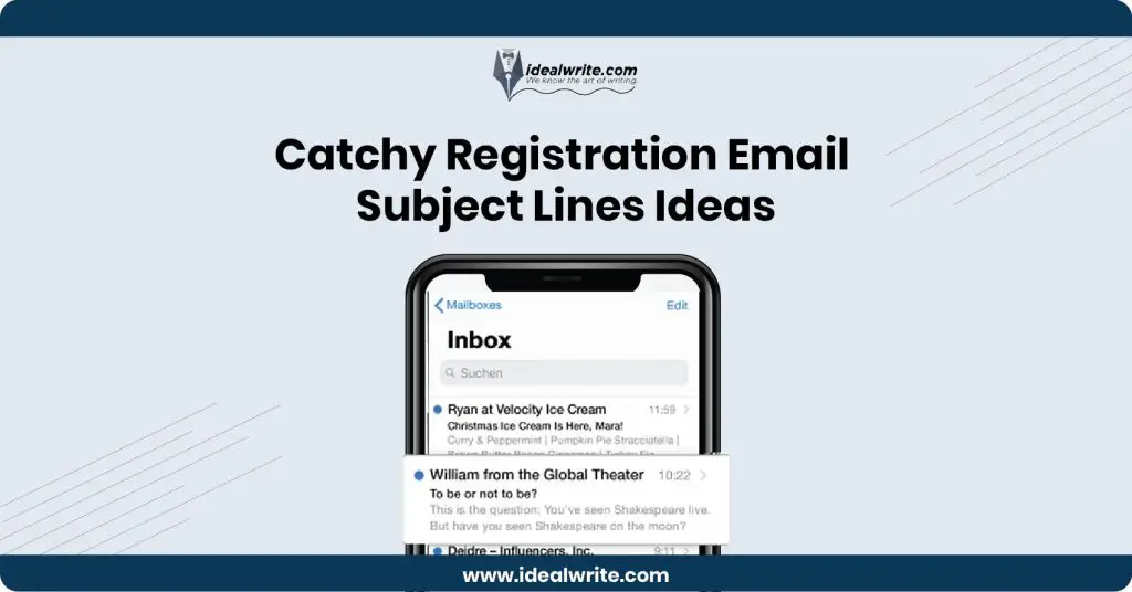 Registration Email Subject Lines Examples