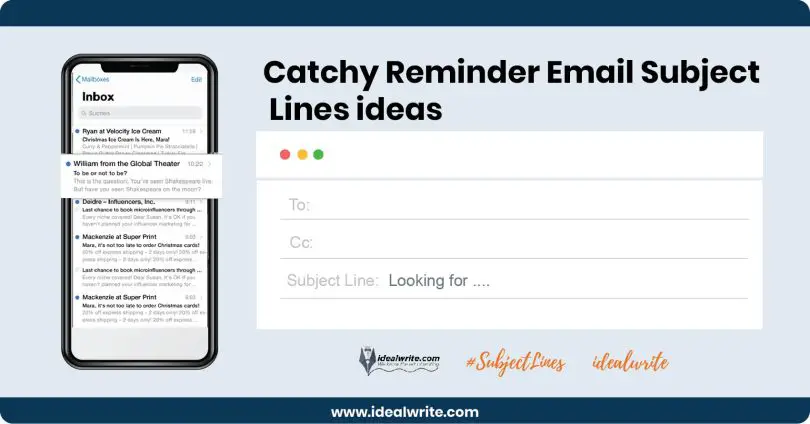 Reminder Email Subject Lines