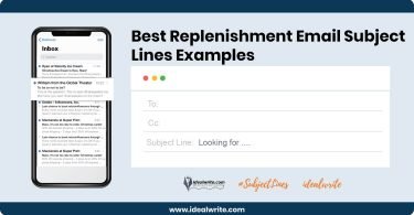 Replenishment Email Subject Lines