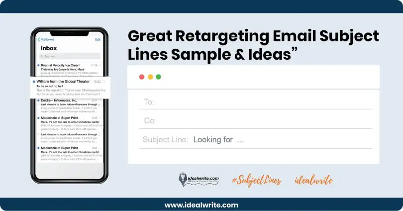 Retargeting Email Subject Lines