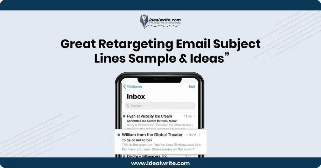 Retargeting Email Subject Lines Titles
