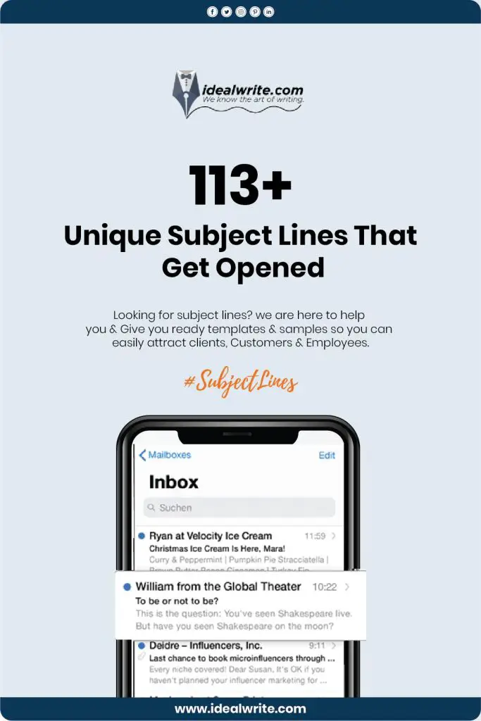 Sales Email Subject Lines that Get Opened
