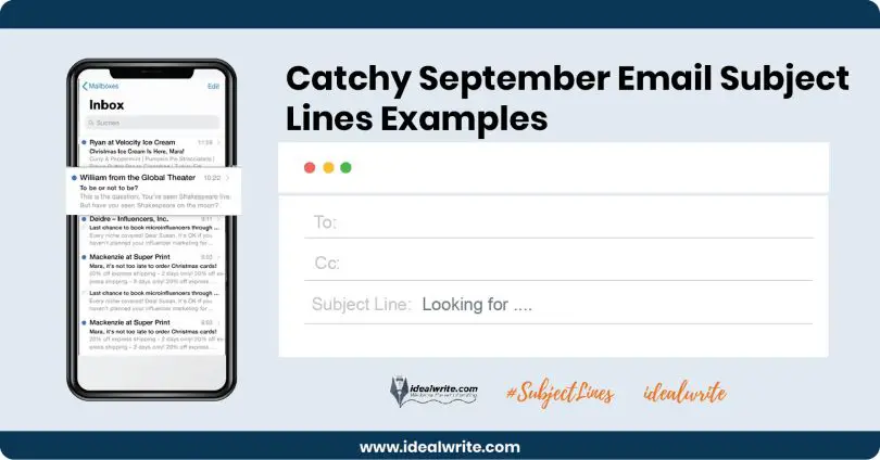 September Email Subject Lines