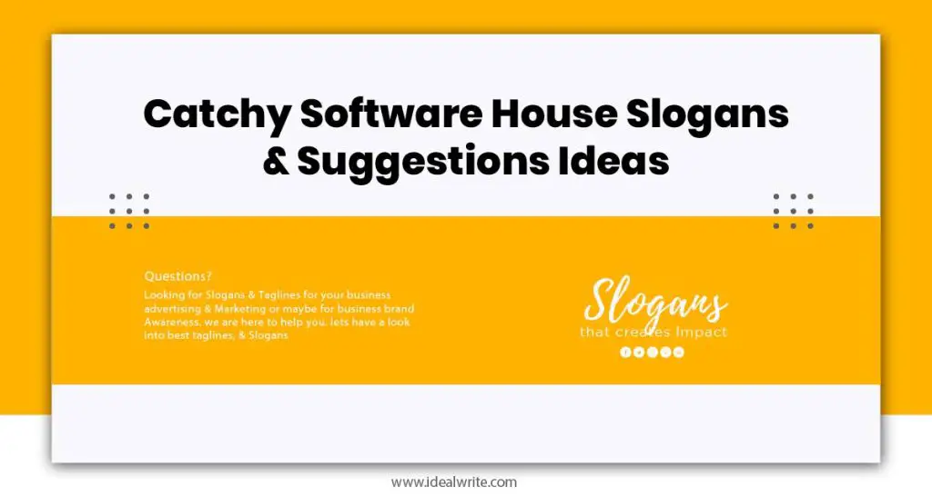 Software House Slogans Examples