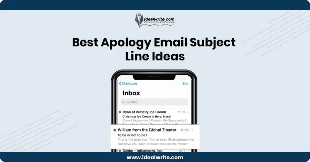 Subject Line for Apology Email to Client