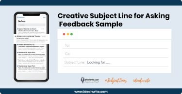Subject Line for Asking Feedback