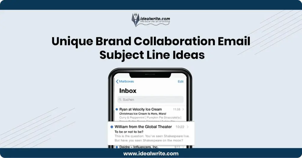 Subject Line for Brand Collaboration Email