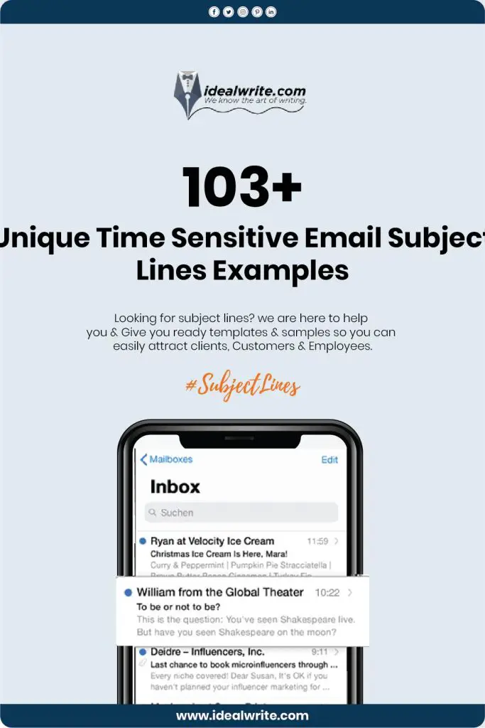 Subject Lines For Sensitive Email