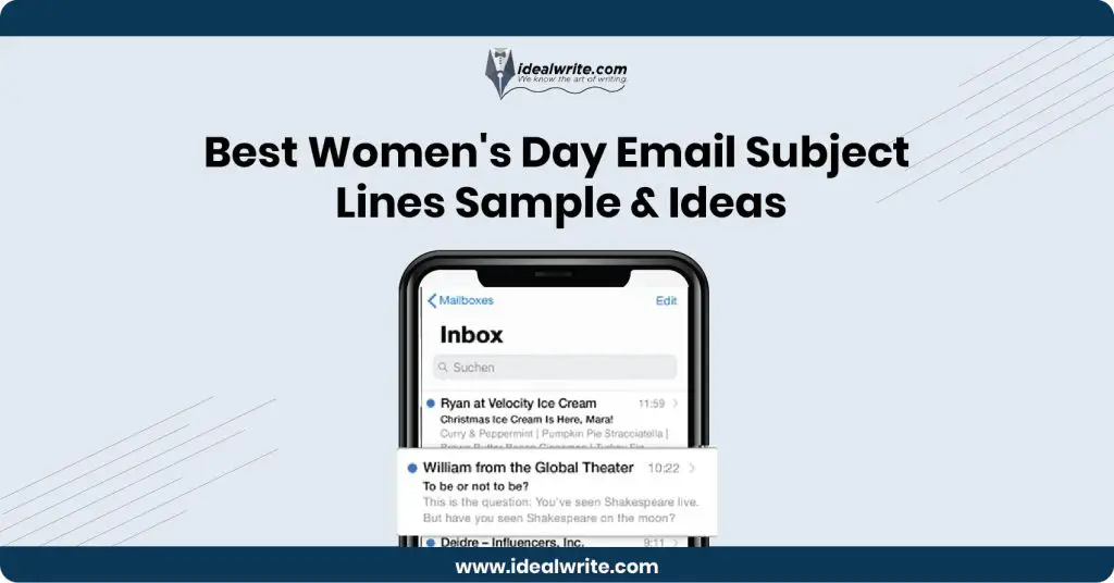 Subject Lines For Women's Day