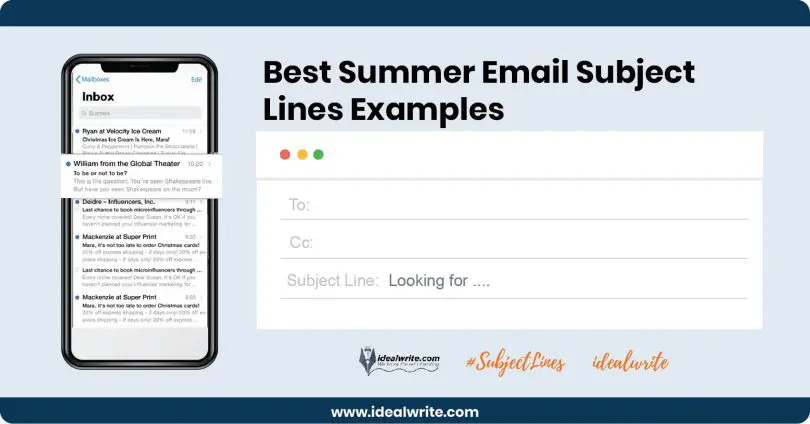 Summer Email Subject Lines