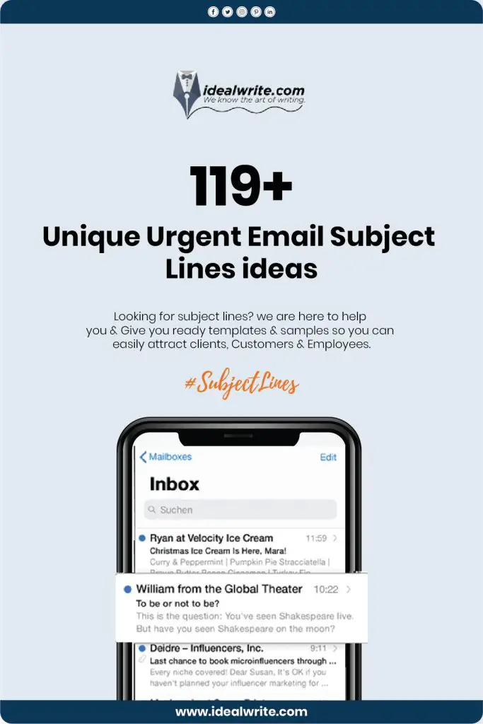 Urgent Email Subject Lines for Work