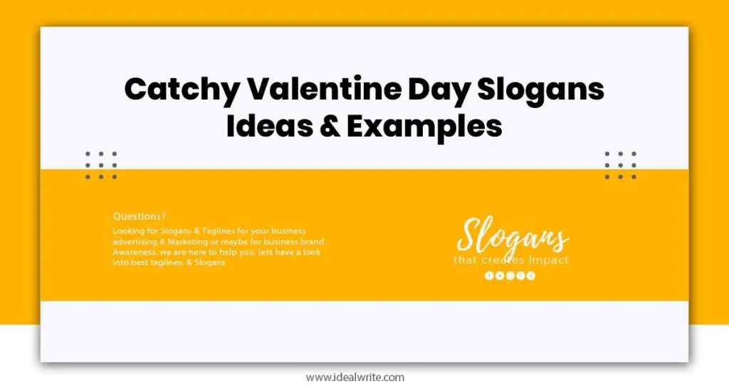 Valentine's Day Marketing Slogans