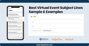 Virtual Event Subject Lines