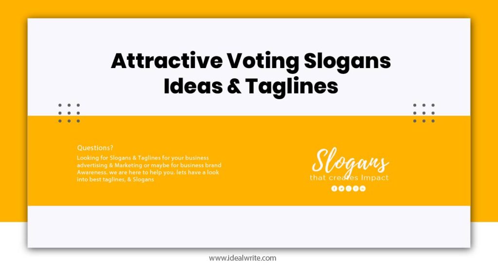 Voting Slogans Examples