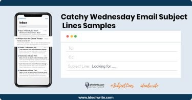 Wednesday Email Subject Lines