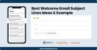 Welcome Email Subject Lines