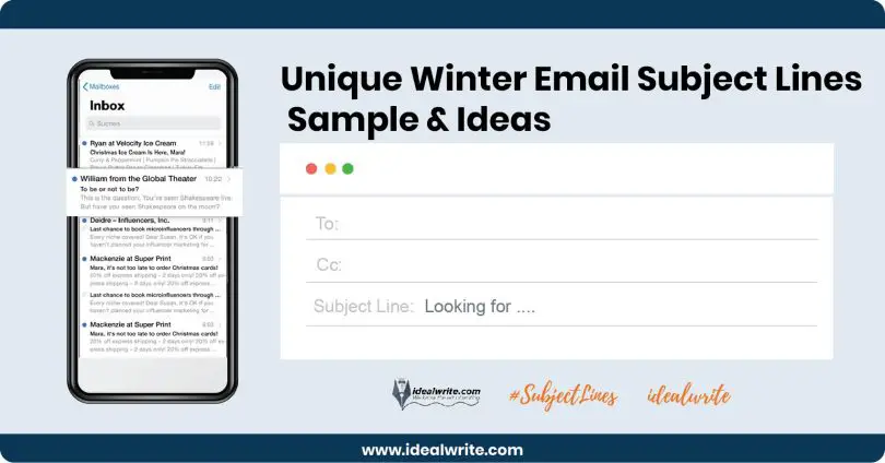 Winter Email Subject Lines