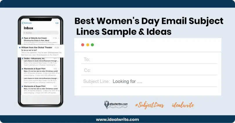 Women's Day Email Subject Lines Ideas