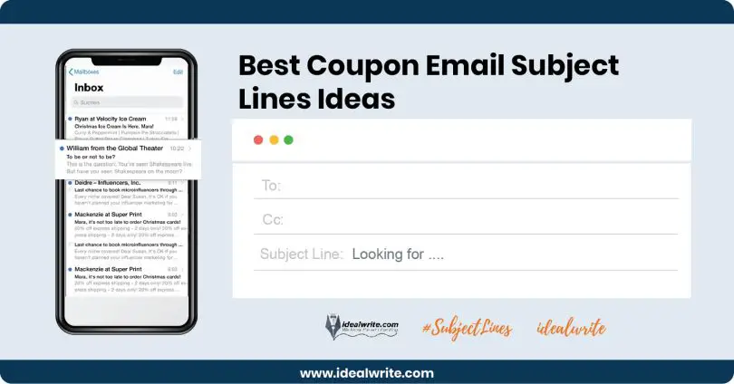 t Coupon Email Subject Lines