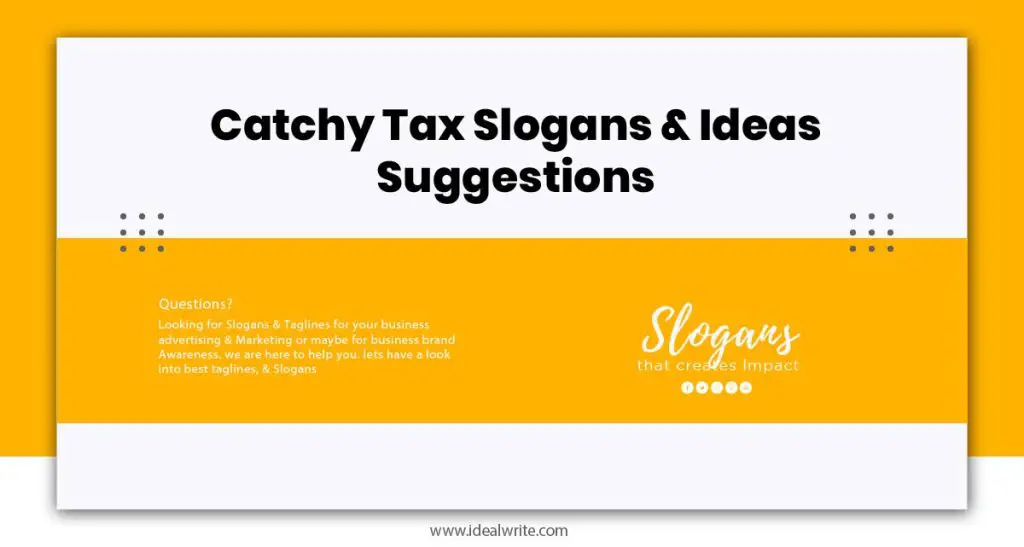 tagline for tax consultant