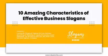 10 Amazing Characteristics of Effective Business Slogans