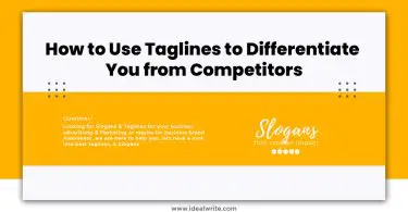 How to Use Taglines to Differentiate You from Competitors